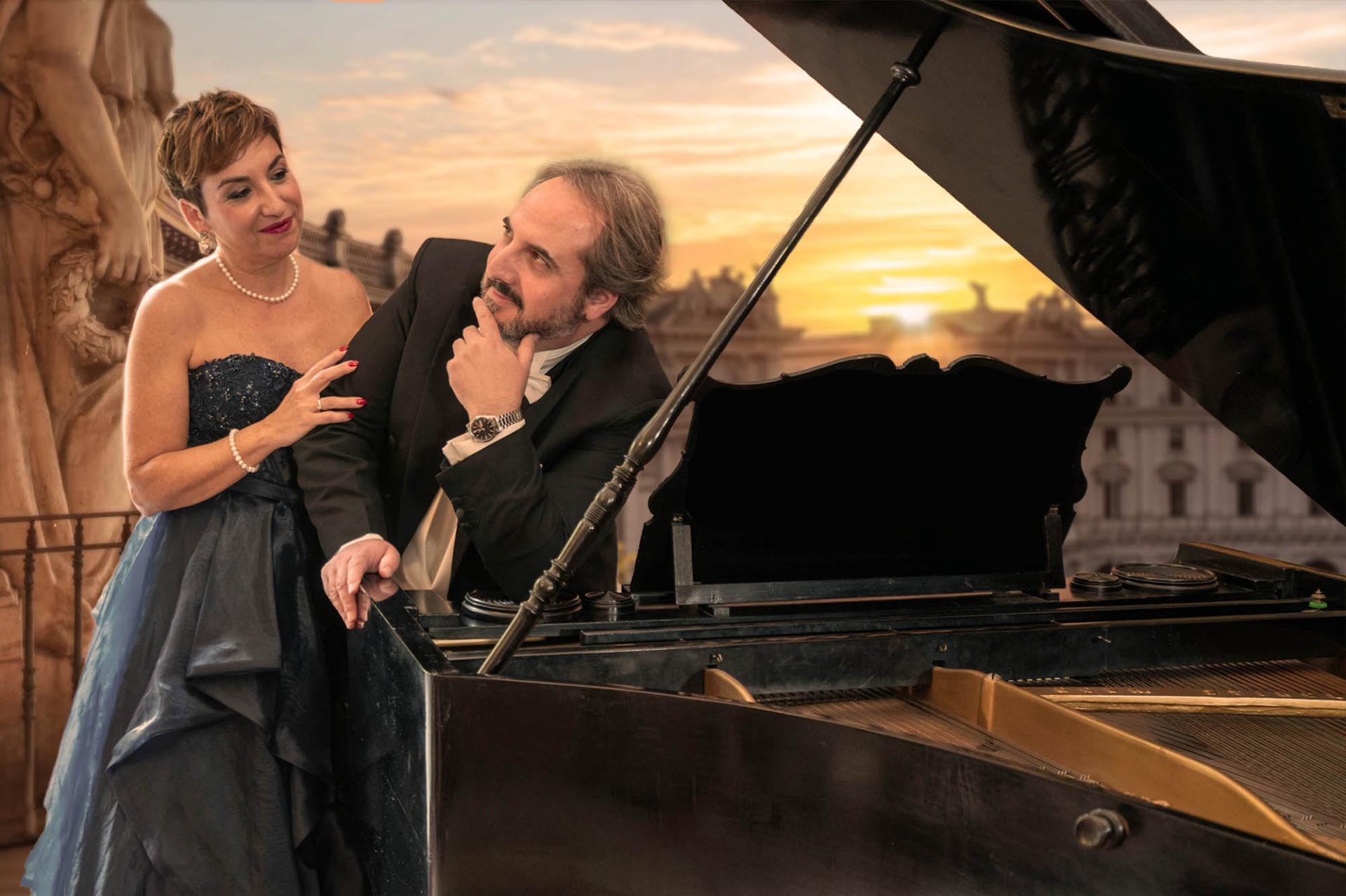 Cena con Ópera en la Azotea en Roma
