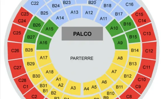 Palace of Sports Rome Seating Plan