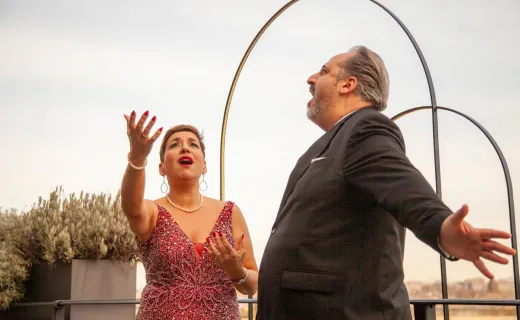 Ópera y Aperitivo en el Rooftop de Trastevere