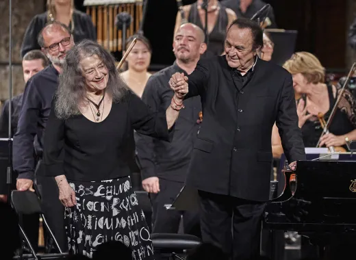 Charles Dutoit y Martha Argerich
