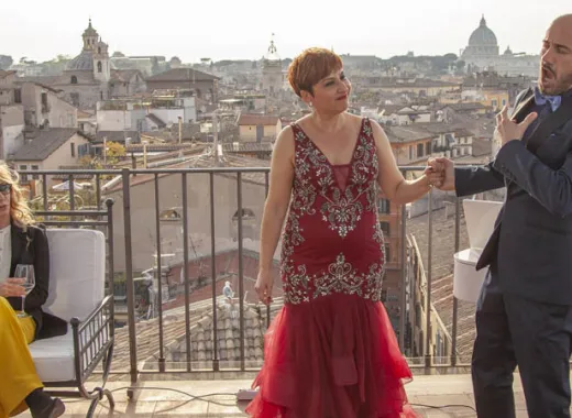 Rooftop Bar Opera Show, The Great Beauty in Rome
